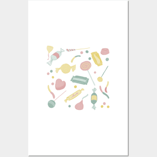 Pastel Candy Posters and Art